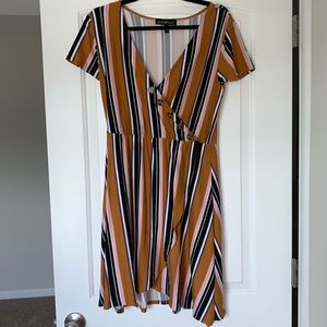 Striped Envelope Dress